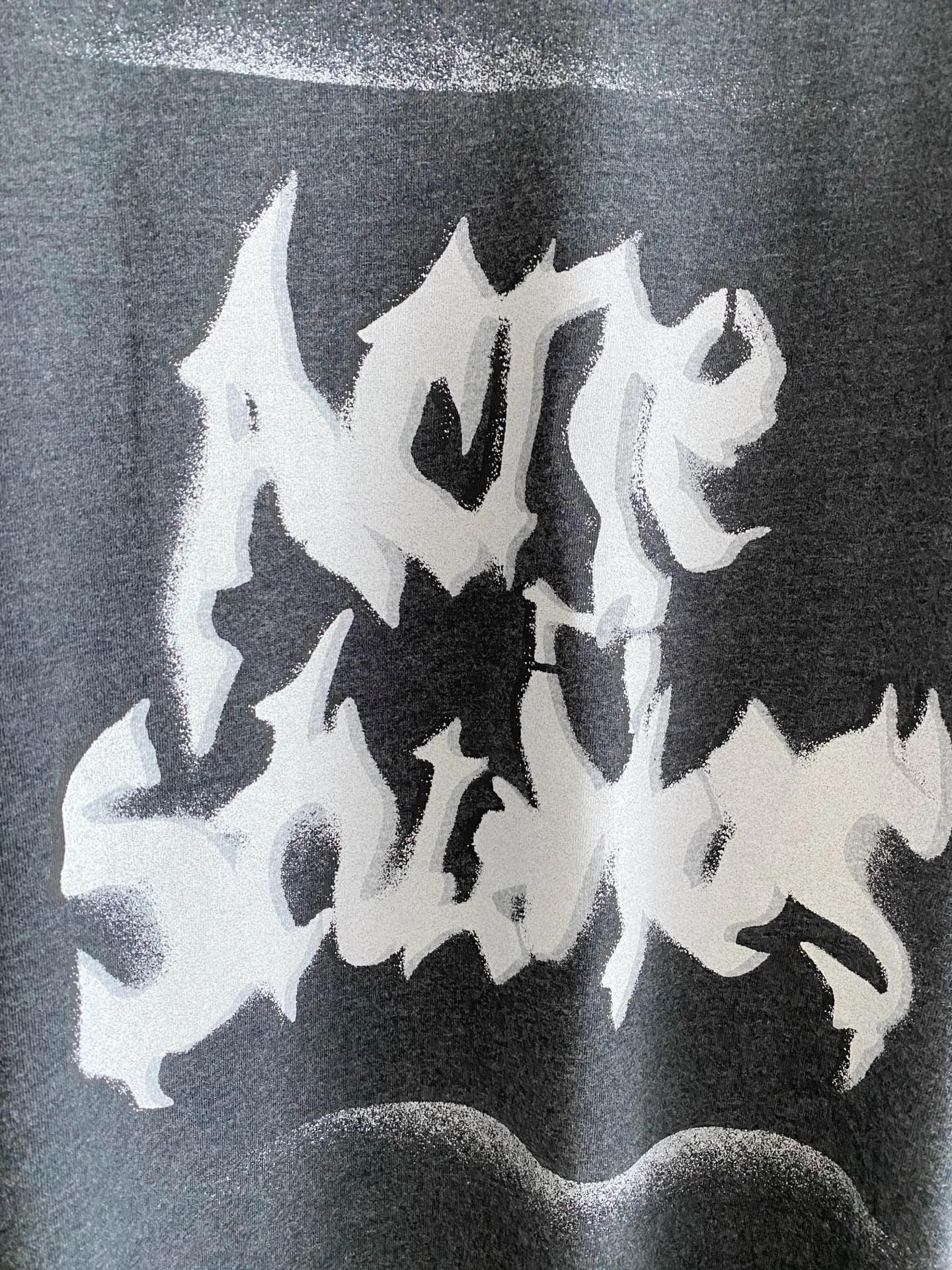 🌟26 Acne Studios spray-painted Gothic letters distressed long-sleeve size S M L